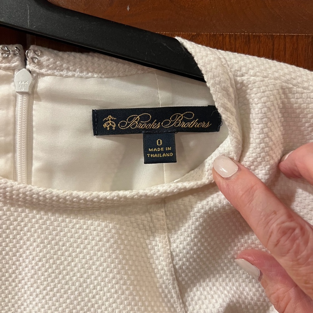 Brooks Brothers women's white sheath dress - Picture 8 of 10